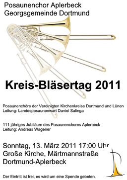 Plakat Kreisbläsertag 2011